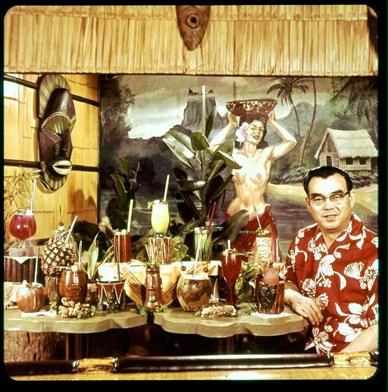 Cocktails at the bar