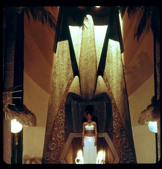 The Moai fireplace, 1960s